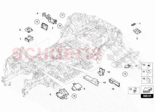 Part Diagram for Lamborghini 4N0907605C