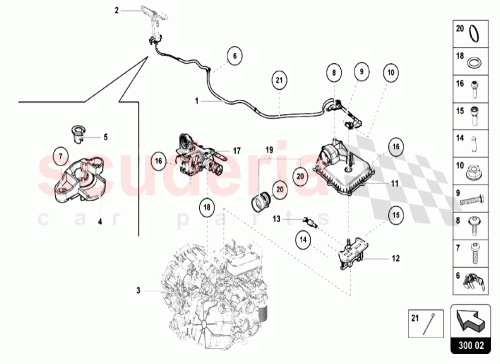 Part Diagram for Lamborghini 4T0713052B