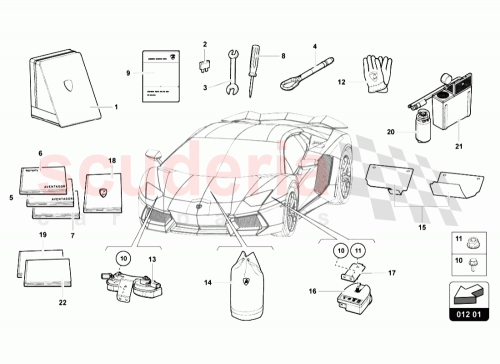 Part Diagram for Lamborghini 475012003B
