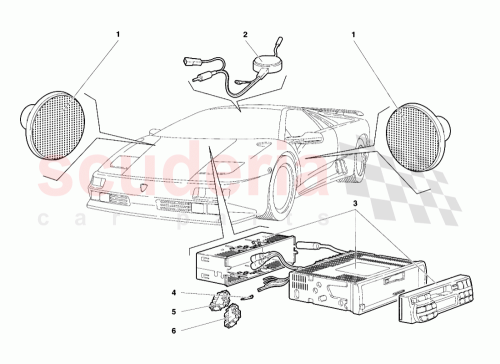 Part Diagram for Lamborghini 006136146