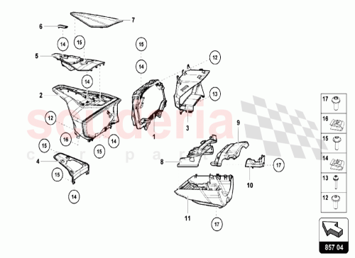 Part Diagram for Lamborghini 4T0858900