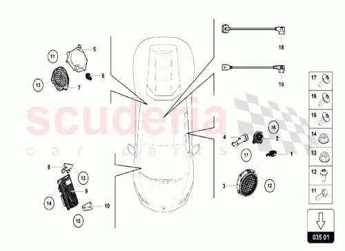 Part Diagram for Lamborghini 8V0035411C