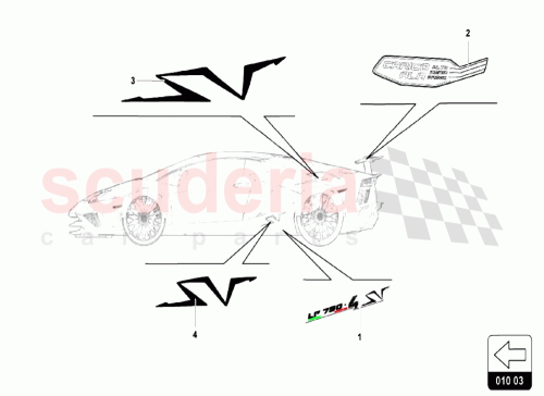 Part Diagram for Lamborghini 470010004BUR5