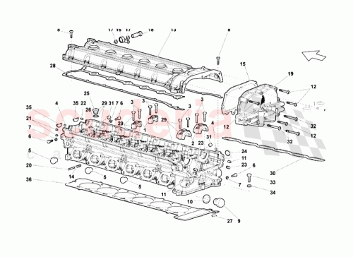 Part Diagram for Lamborghini 07M103484C