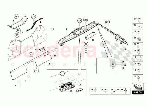Part Diagram for Lamborghini 470867492
