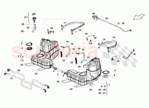 Part Diagram for Lamborghini 407201022