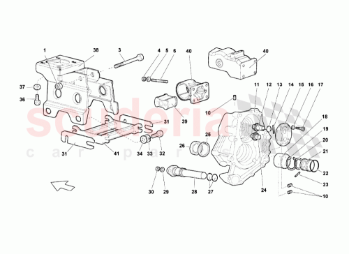 Part Diagram for Lamborghini 410399115A