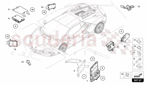Part Diagram for Lamborghini 47B947559