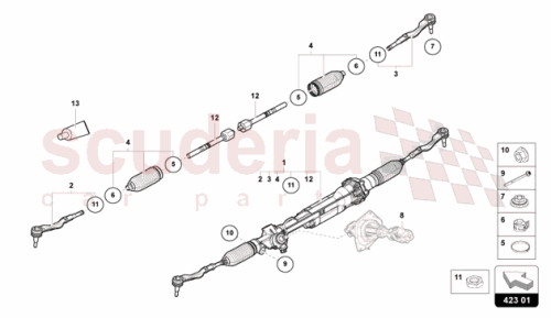 Part Diagram for Lamborghini 47C423050A