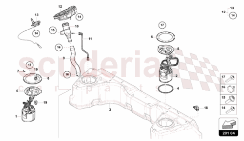 Part Diagram for Lamborghini 47B201375B