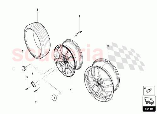 Part Diagram for Lamborghini 4T0601301A