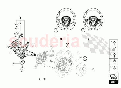 Part Diagram for Lamborghini 470419091AR
