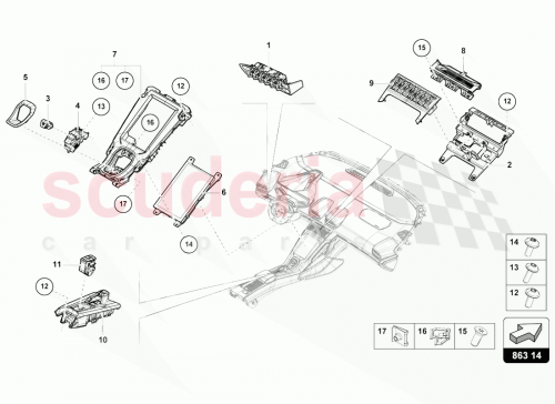 Part Diagram for Lamborghini 4T0919617