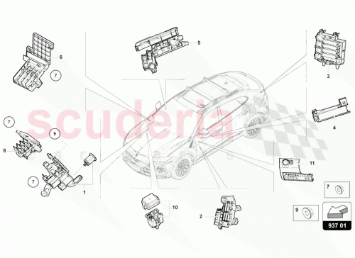Part Diagram for Lamborghini 4M0971845N