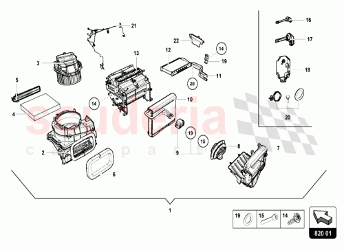 Part Diagram for Lamborghini 4S0898102