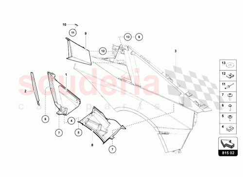 Part Diagram for Lamborghini 470117332A