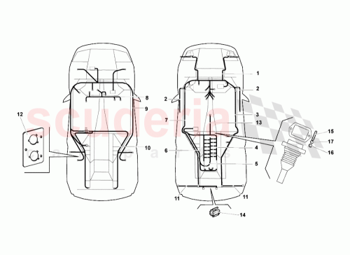 Part Diagram for Lamborghini 418971135B