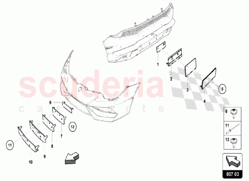 Part Diagram for Lamborghini 4T0807997