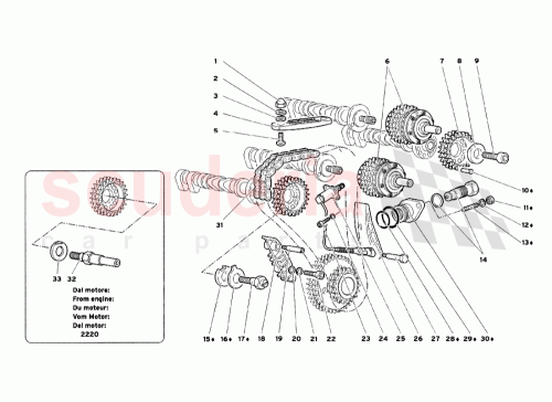Part Diagram for Lamborghini 0012003892