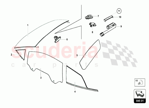 Part Diagram for Lamborghini 4T0845115B
