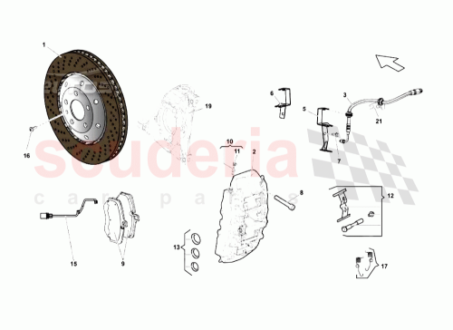 Part Diagram for Lamborghini 400698135B