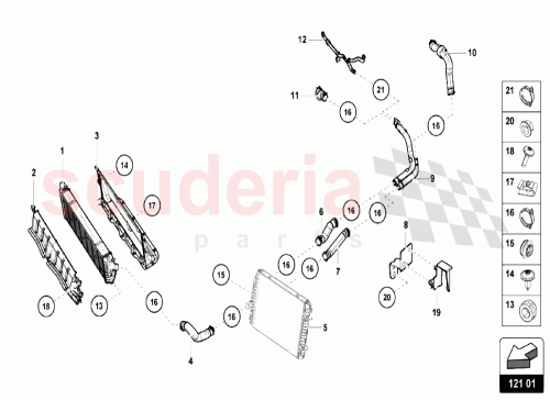 Part Diagram for Lamborghini 4T0121333A