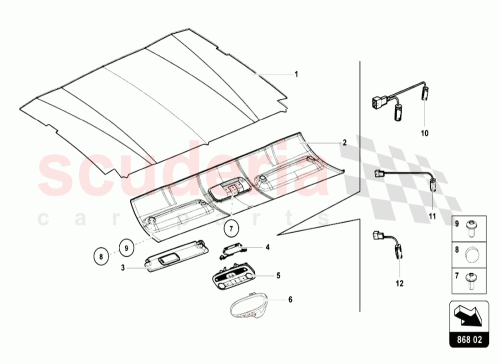Part Diagram for Lamborghini 4T0867512G