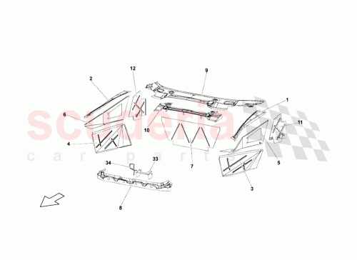 Part Diagram for Lamborghini 413806453
