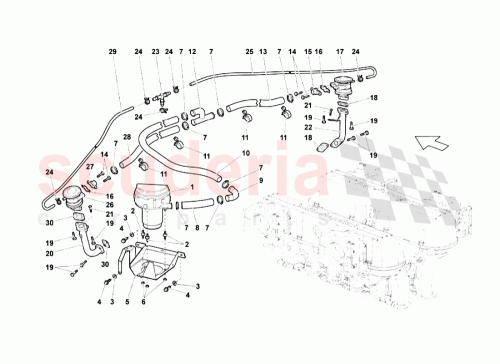 Part Diagram for Lamborghini 07M131611C