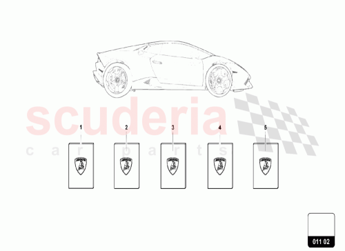 Part Diagram for Lamborghini 4T8012711AC