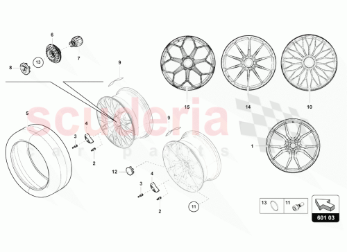 Part Diagram for Lamborghini 470601017BK