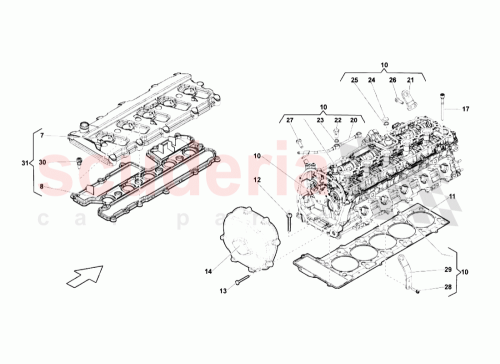 Part Diagram for Lamborghini 07L103484F