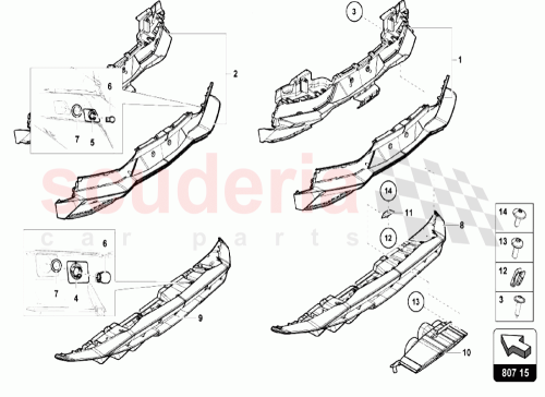 Part Diagram for Lamborghini 470807301AD