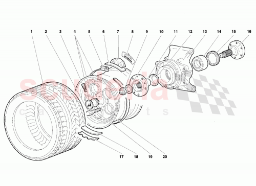 Part Diagram for Lamborghini 005229261