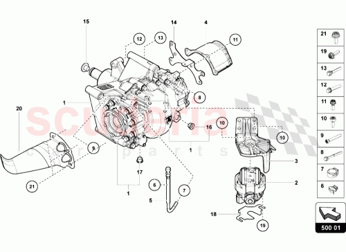 Part Diagram for Lamborghini 0B9500043C