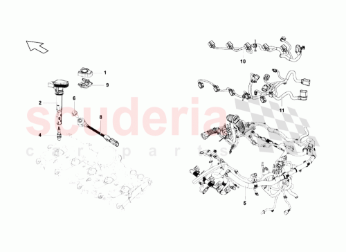Part Diagram for Lamborghini 06E905376B
