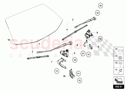 Part Diagram for Lamborghini 4T2955407