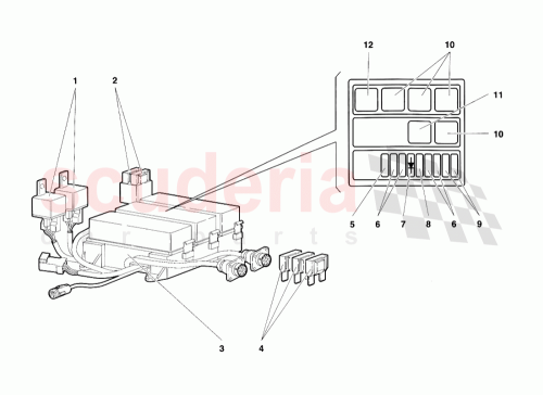 Part Diagram for Lamborghini 006038010