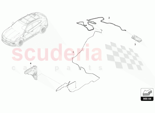 Part Diagram for Lamborghini 4ML955961