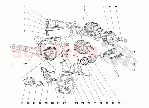 Part Diagram for Lamborghini 001232198