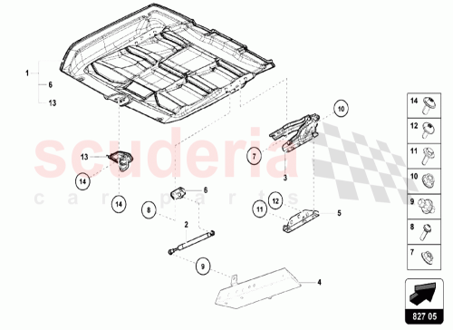 Part Diagram for Lamborghini 4T7827602