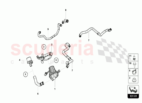 Part Diagram for Lamborghini 4S0131461