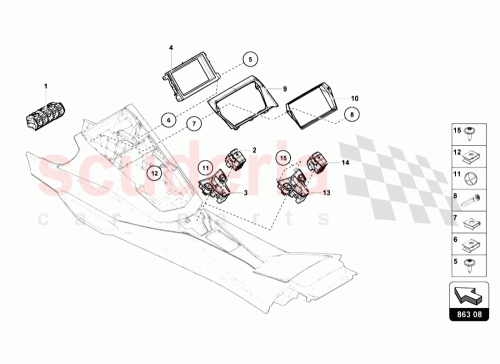 Part Diagram for Lamborghini 470863567