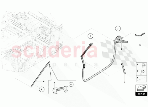 Part Diagram for Lamborghini 4T7831707B