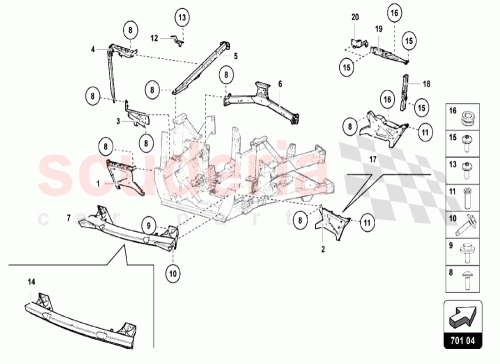 Part Diagram for Lamborghini 470807307C
