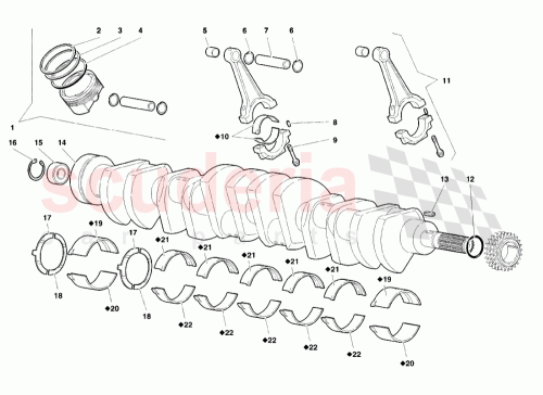 Part Diagram for Lamborghini 008900308
