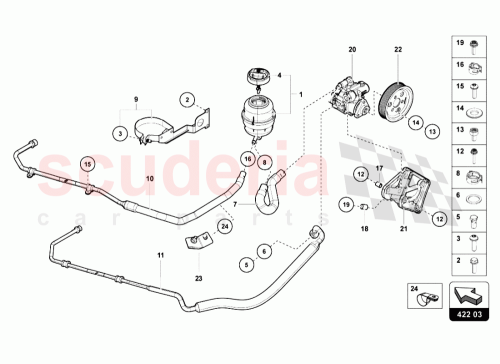 Part Diagram for Lamborghini 476422493F