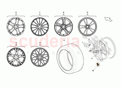 Part Diagram for Lamborghini 400601017CM
