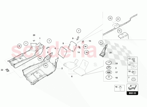 Part Diagram for Lamborghini 4T1863367CGU2