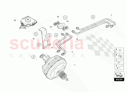Part Diagram for Lamborghini 470611329D